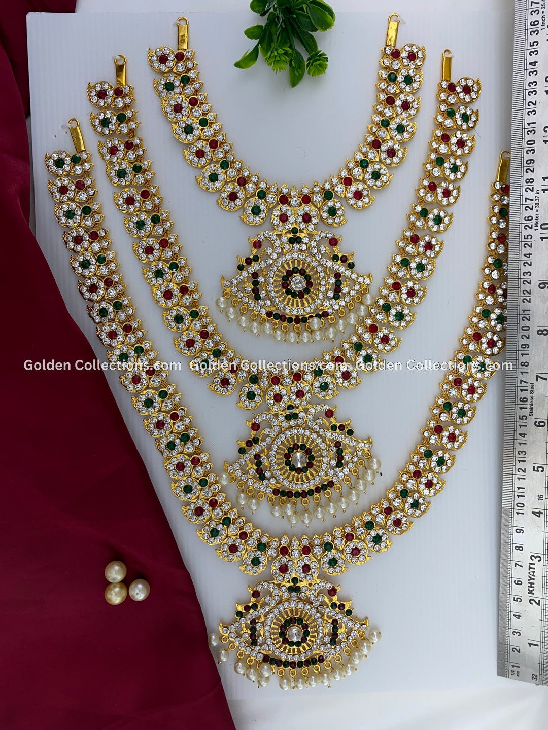 Explore Temple Deity Long Necklace-GoldenCollections 2
