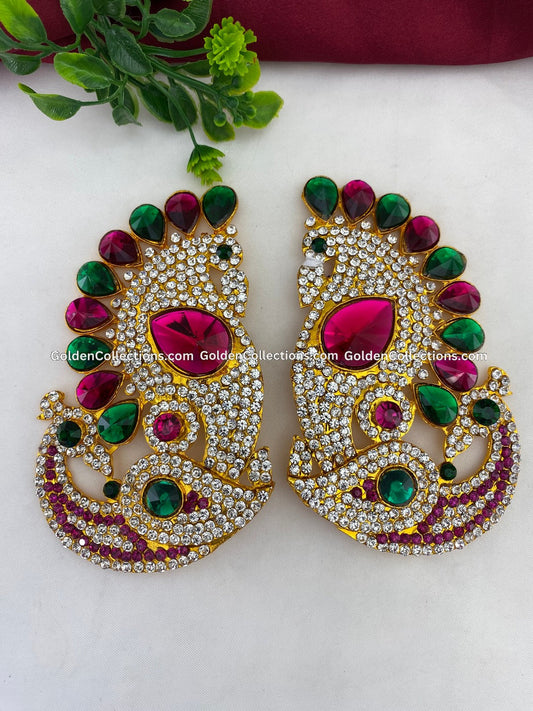 Goddess Amman Alangaram Jewellery Earrings - GoldenCollections DGE-035