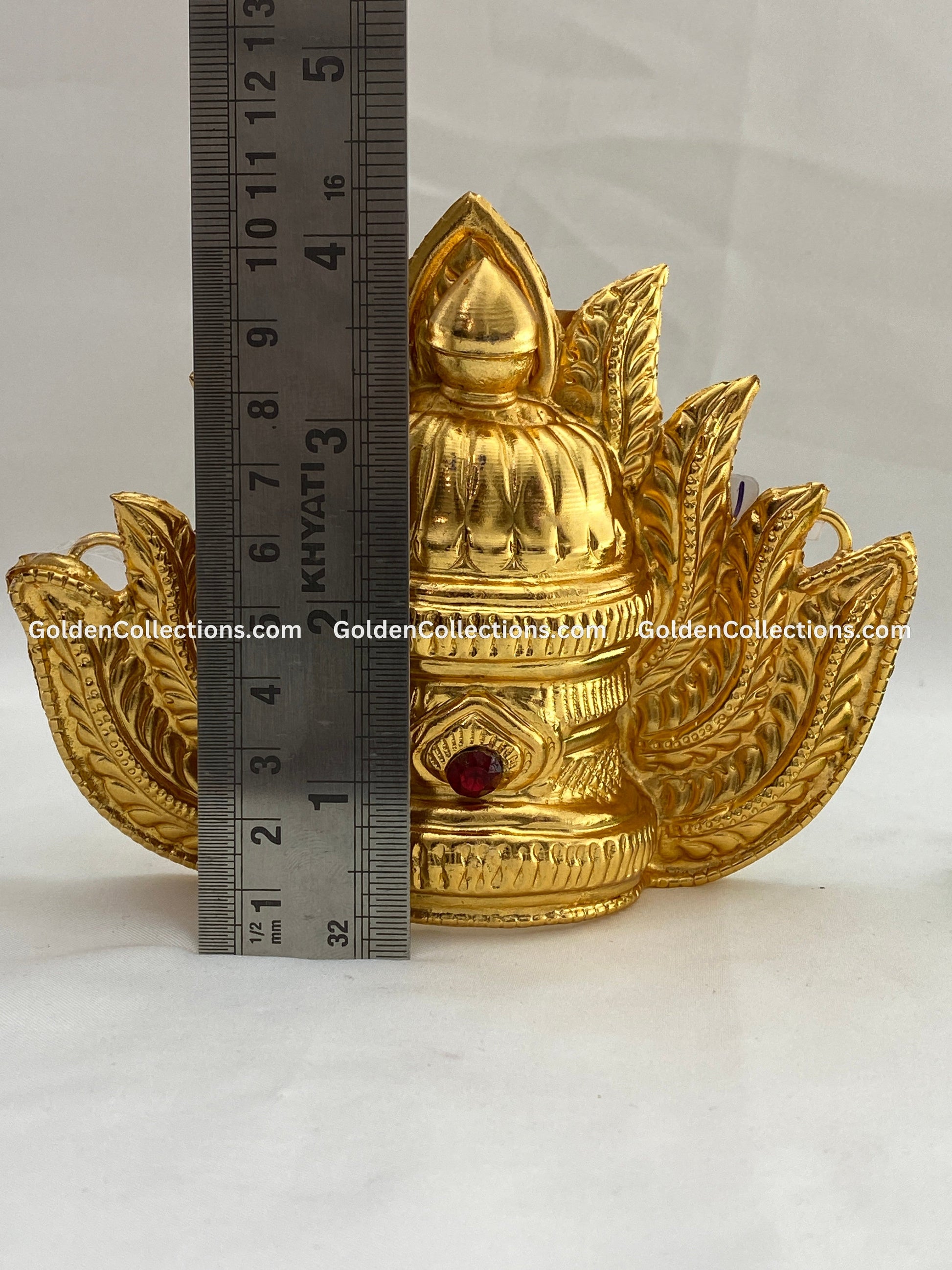 Goddess Amman Crown Mukut Kireedam - GoldenCollections DGC-027 2