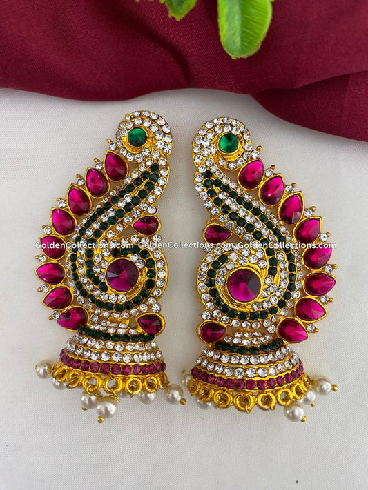 Goddess Amman Karna Pathakkam - Ornate Jewels - GoldenCollections DGE-056