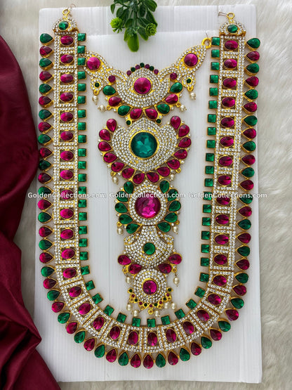 Goddess Lakshmi Long Necklace - GoldenCollections DLN-033