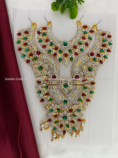 Goddess Lakshmi Short Necklace - GoldenCollections DSN-013