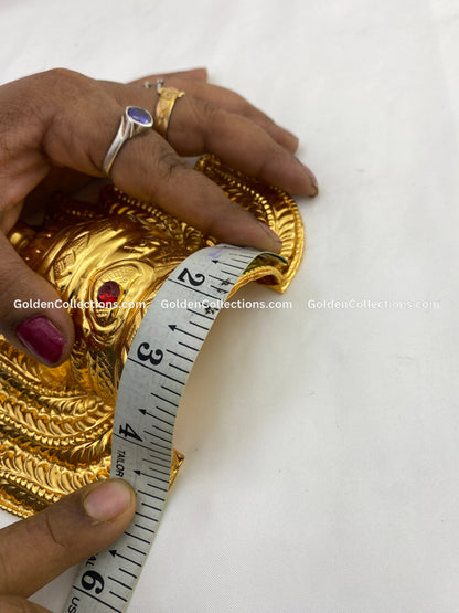 Gold Plated Full Crown for Hindu God Goddess - GoldenCollections DGC-017 3