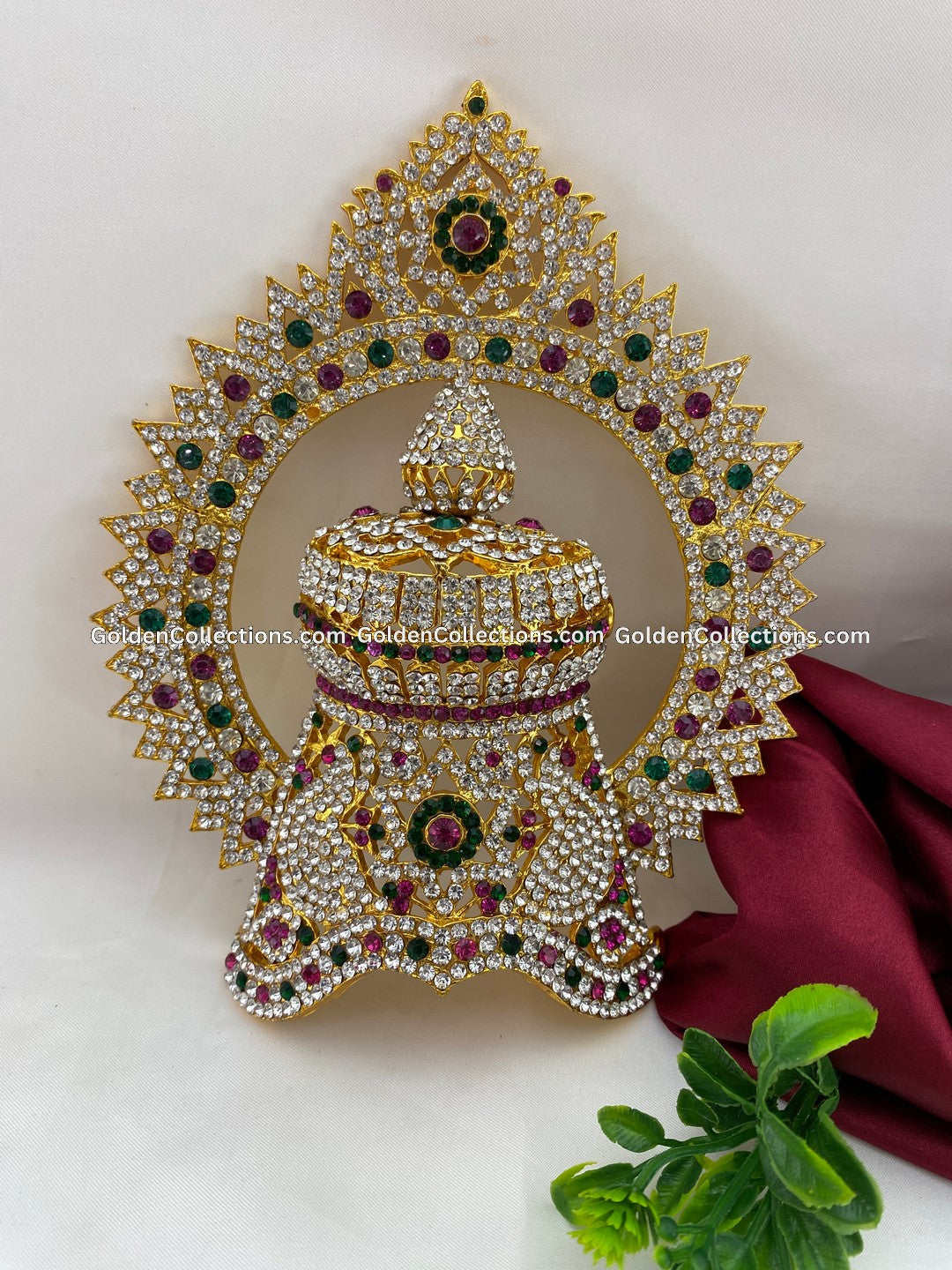Golden Crown Mukut for Puja - GoldenCollections DGC-074