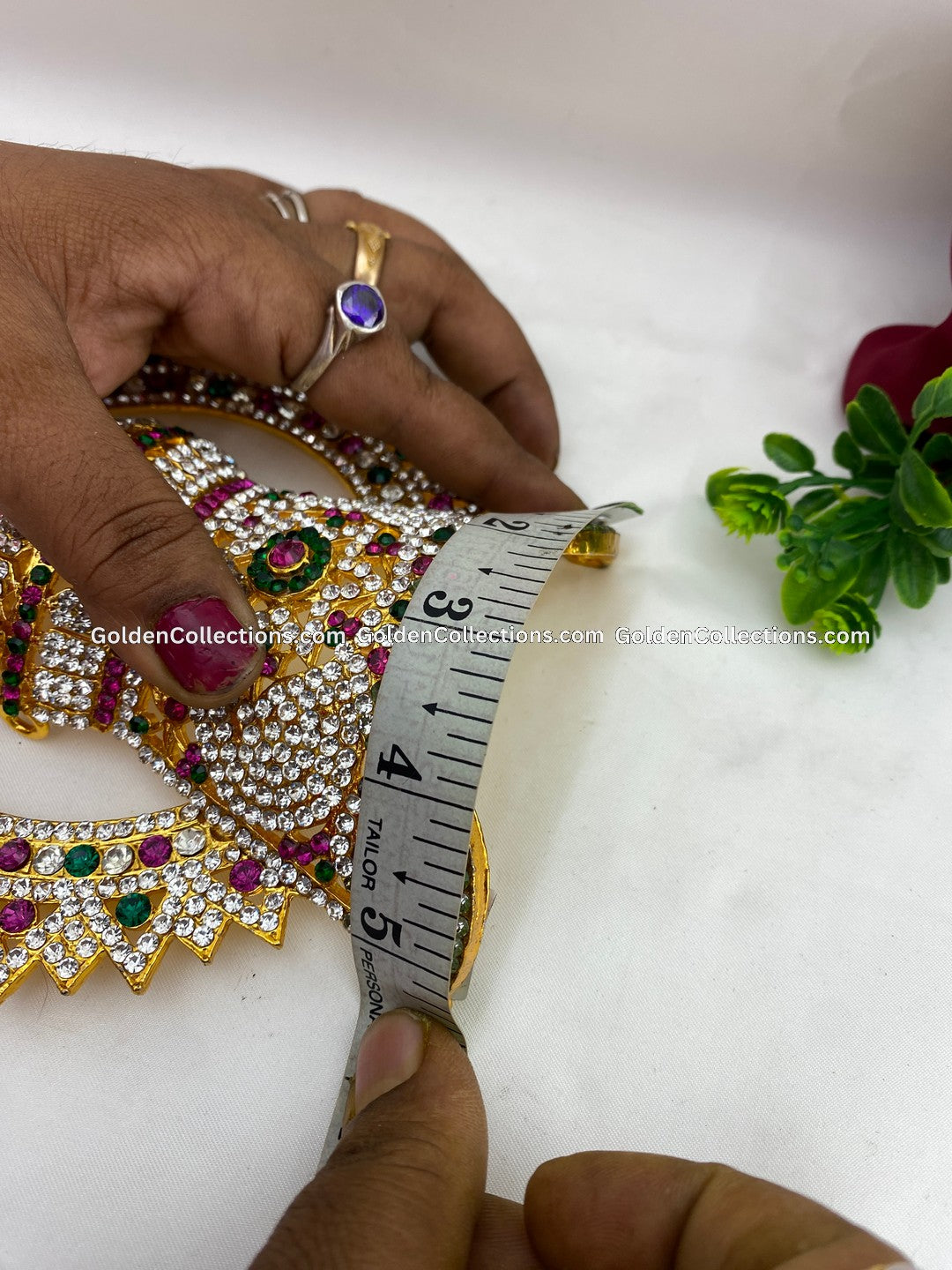 Golden Crown Mukut for Puja - GoldenCollections DGC-074 3
