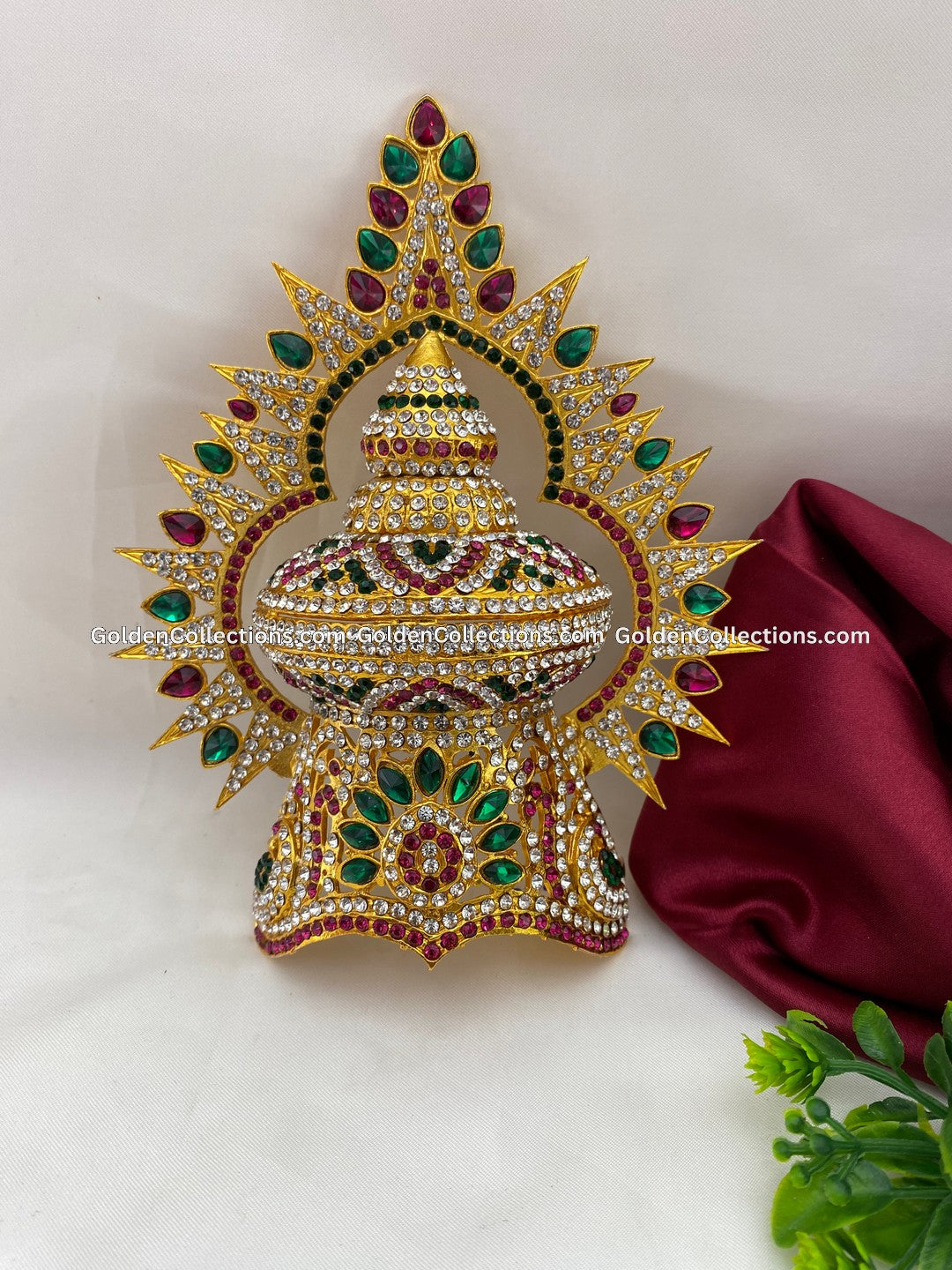 Graceful Crown for Hindu God - GoldenCollections DGC-130