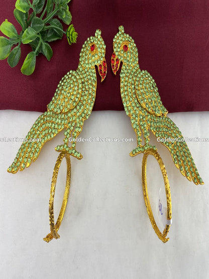 Green Parrot Jewellery Parvathi Meenakshi Amman Idols GDW-003 2