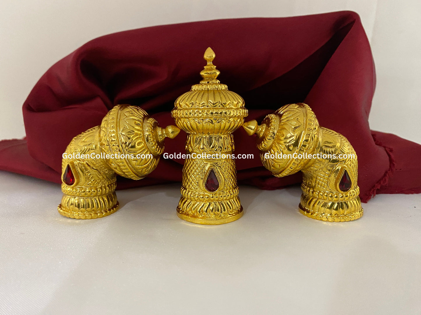 Hindu Deity Jewelry Crown Mukut - GoldenCollections DGC-007