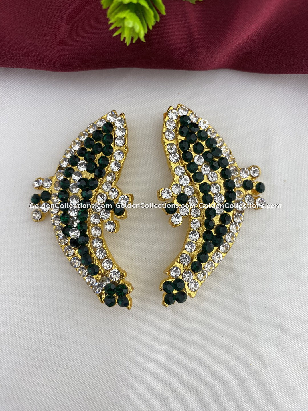 Hindu God Earrings - Divine Ornaments - GoldenCollections DGE-019