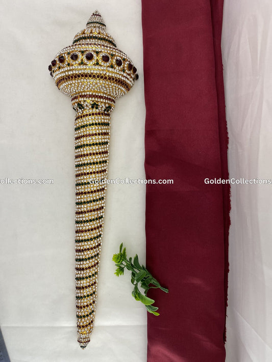 Hindu God Lord Hanuman Gada Mace Weapon Jewellery GDW-004 2