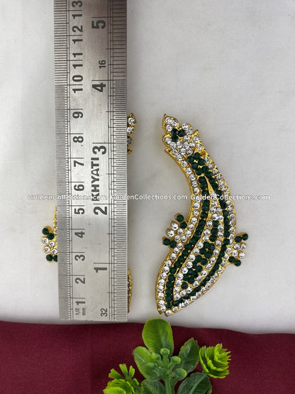 Hindu Goddess Jewellery Earrings - GoldenCollections DGE-027 2
