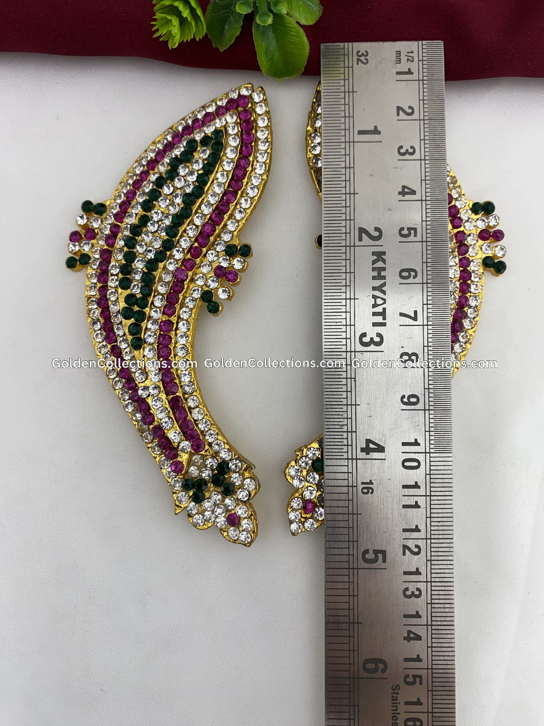 Hindu Idol Goddess Decoration Jewellery - GoldenCollections DGE-016 2