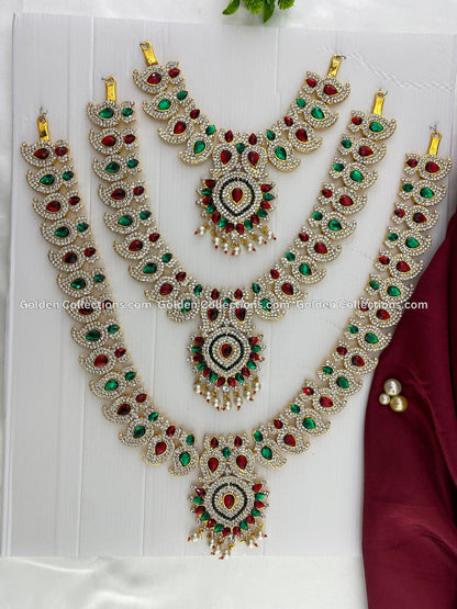 Jewellery for Goddess Idol - Divine Adornments - GoldenCollections