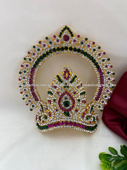 Ornamental Mukut for Deity - GoldenCollections DGC-087