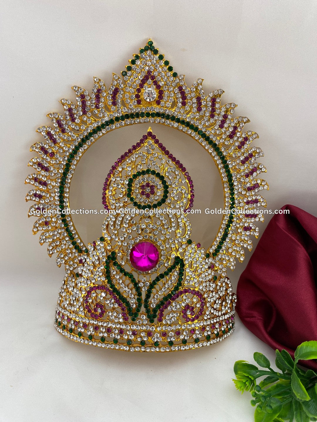 Ornate Crown for Deity - GoldenCollections DGC-083