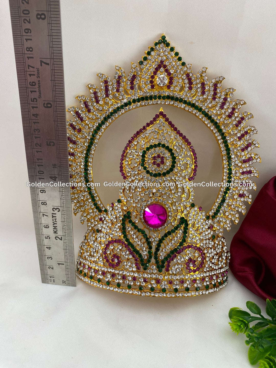 Ornate Crown for Deity - GoldenCollections DGC-083 2