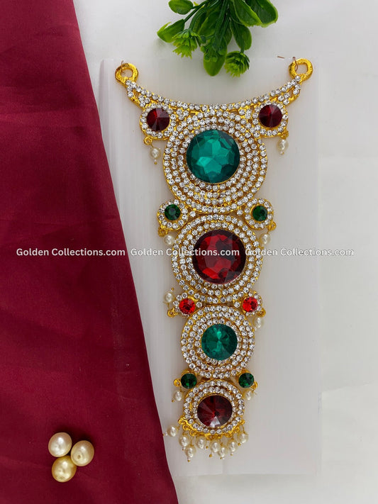 Ornate Deity Short Necklace - GoldenCollections DSN-014