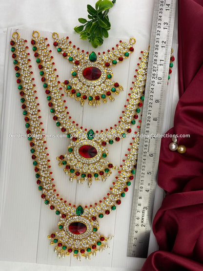 Ornate Jewellery Set for Hindu Goddesses-GoldenCollections 2