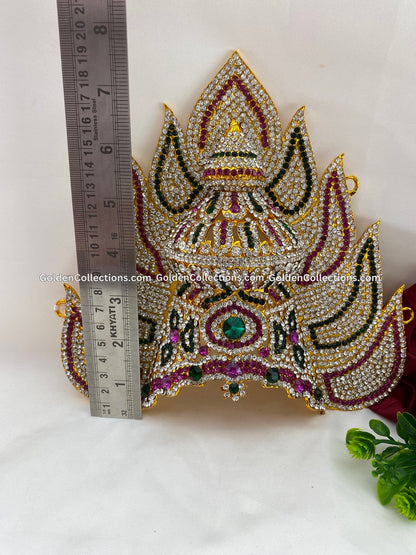 Ornate Mukut Kireedam for Goddess - GoldenCollections DGC-047 2