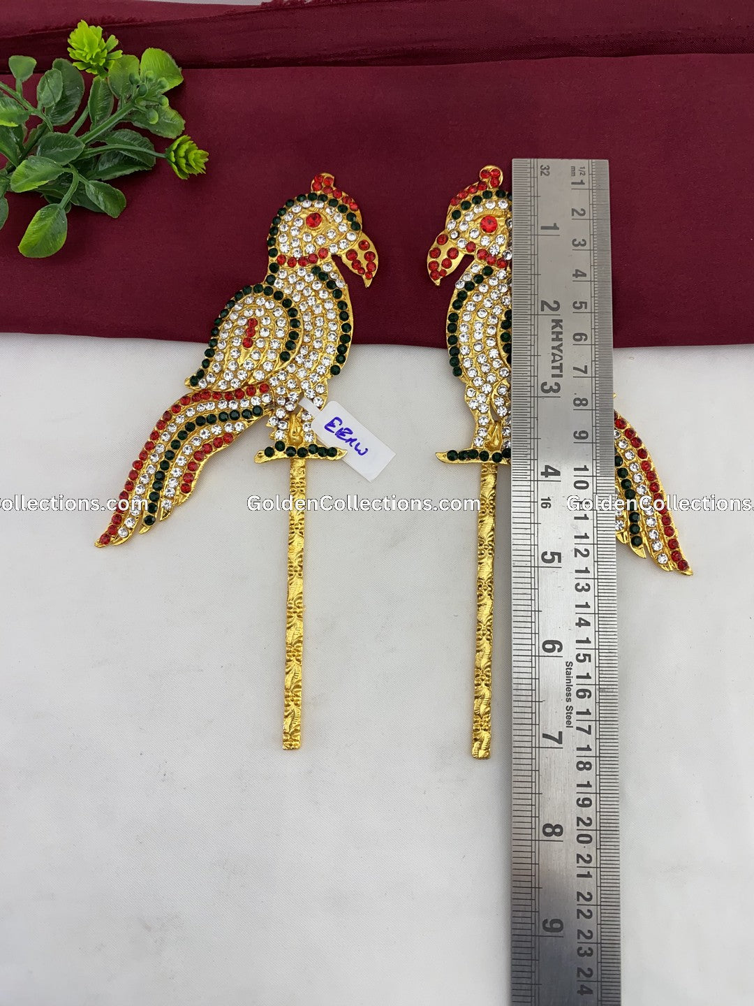 Parrot Goddess Parvathi Ornament Deity Jewelry GDW-005