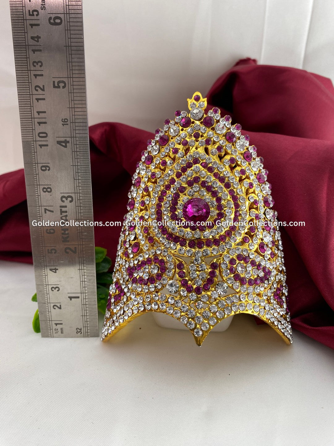Regal Crown for Hindu Goddess - GoldenCollections DGC-104 2