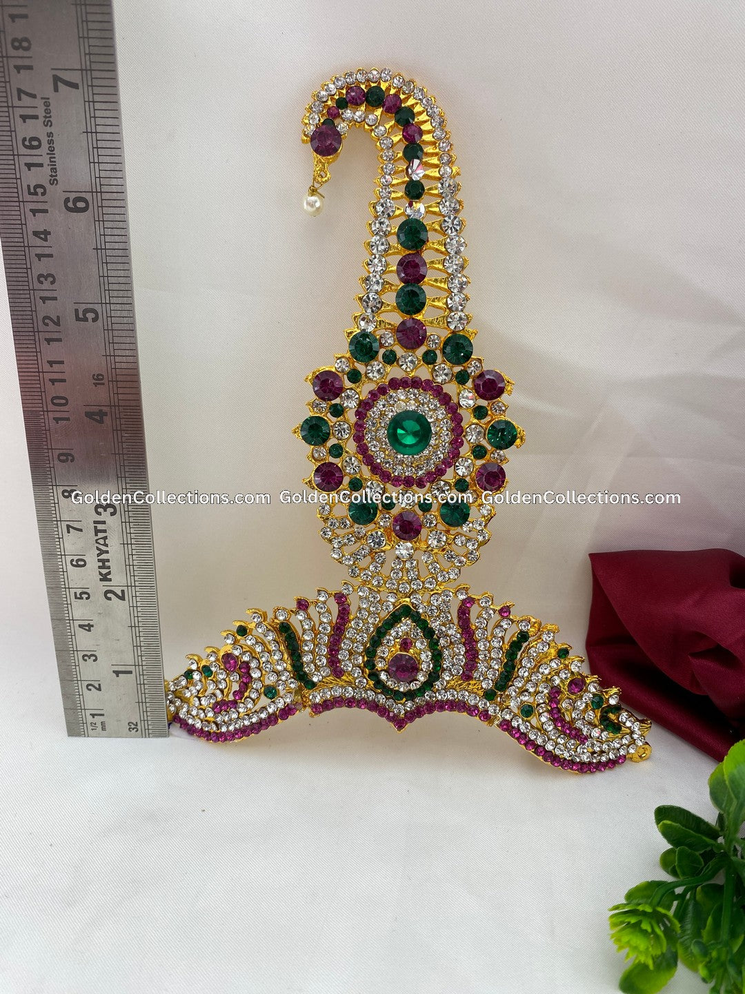Royal Crown for Hindu Deity - GoldenCollections DGC-055 2