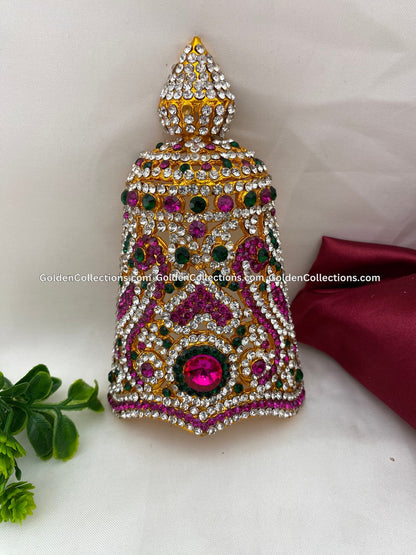Sacred Jewellery Crown Mukut - GoldenCollections DGC-065