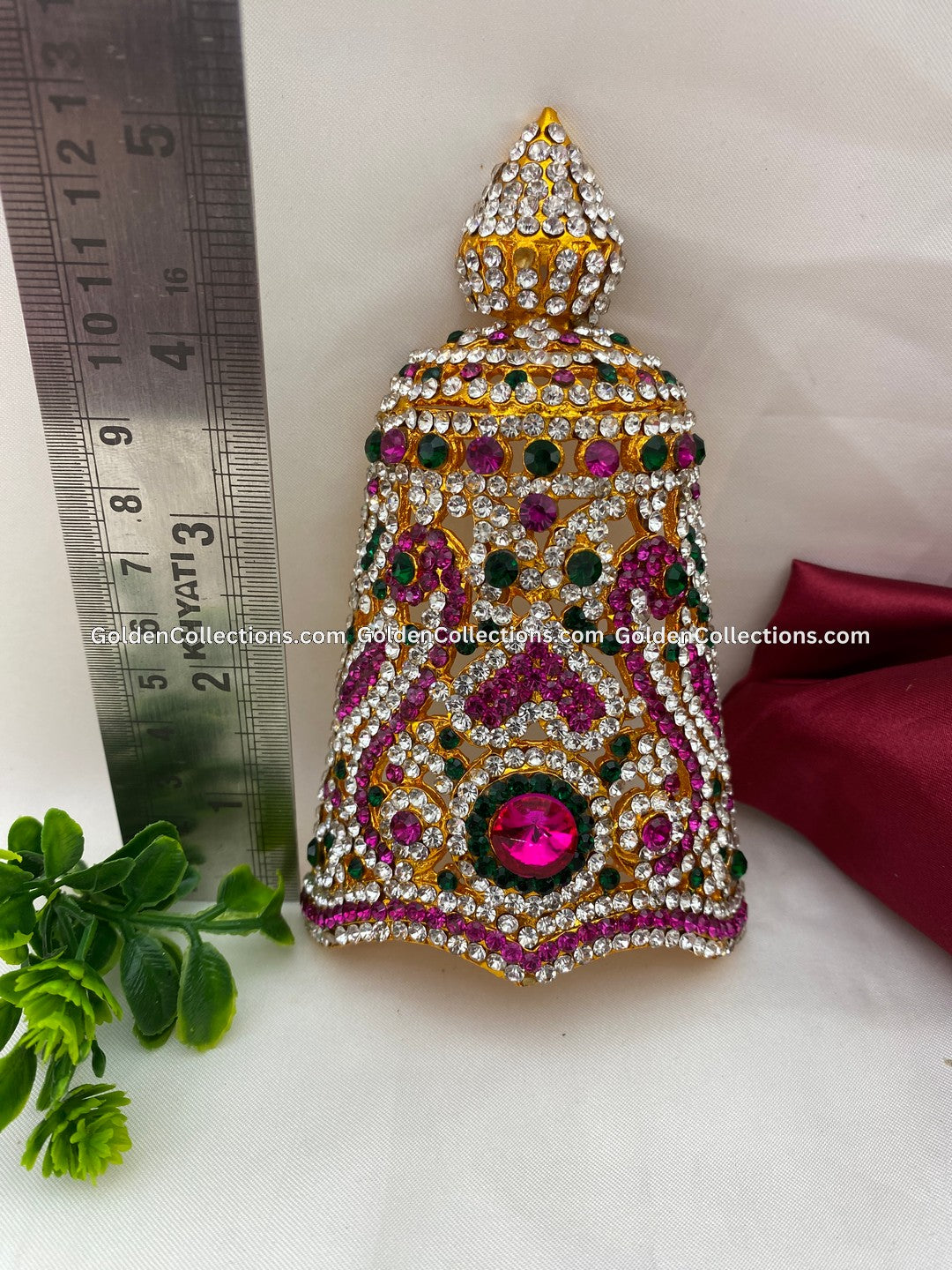 Sacred Jewellery Crown Mukut - GoldenCollections DGC-065 2