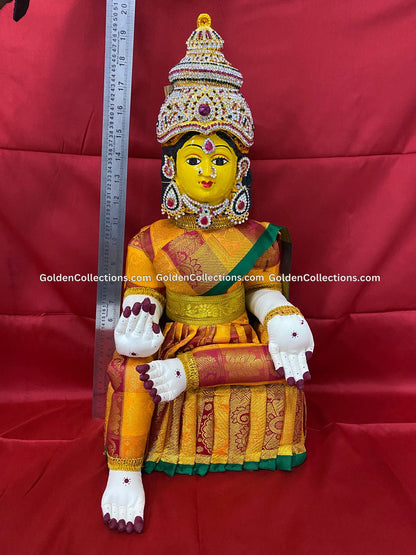 Sacred Varalakshmi Doll with Saree - VVD-061 2