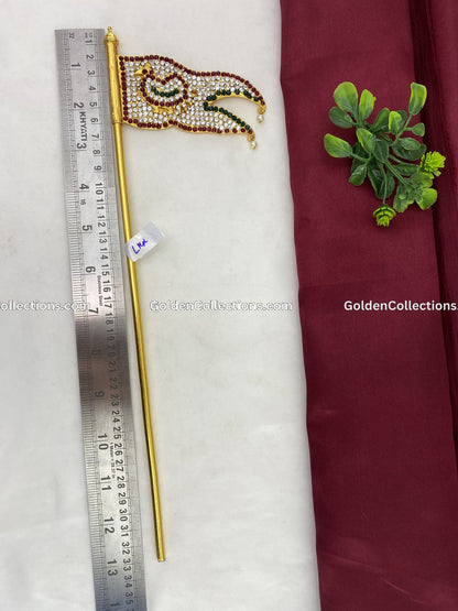 Seval Kodi Flag Lord Murugan Subrahmanya Symbol Jewelry GDW-007