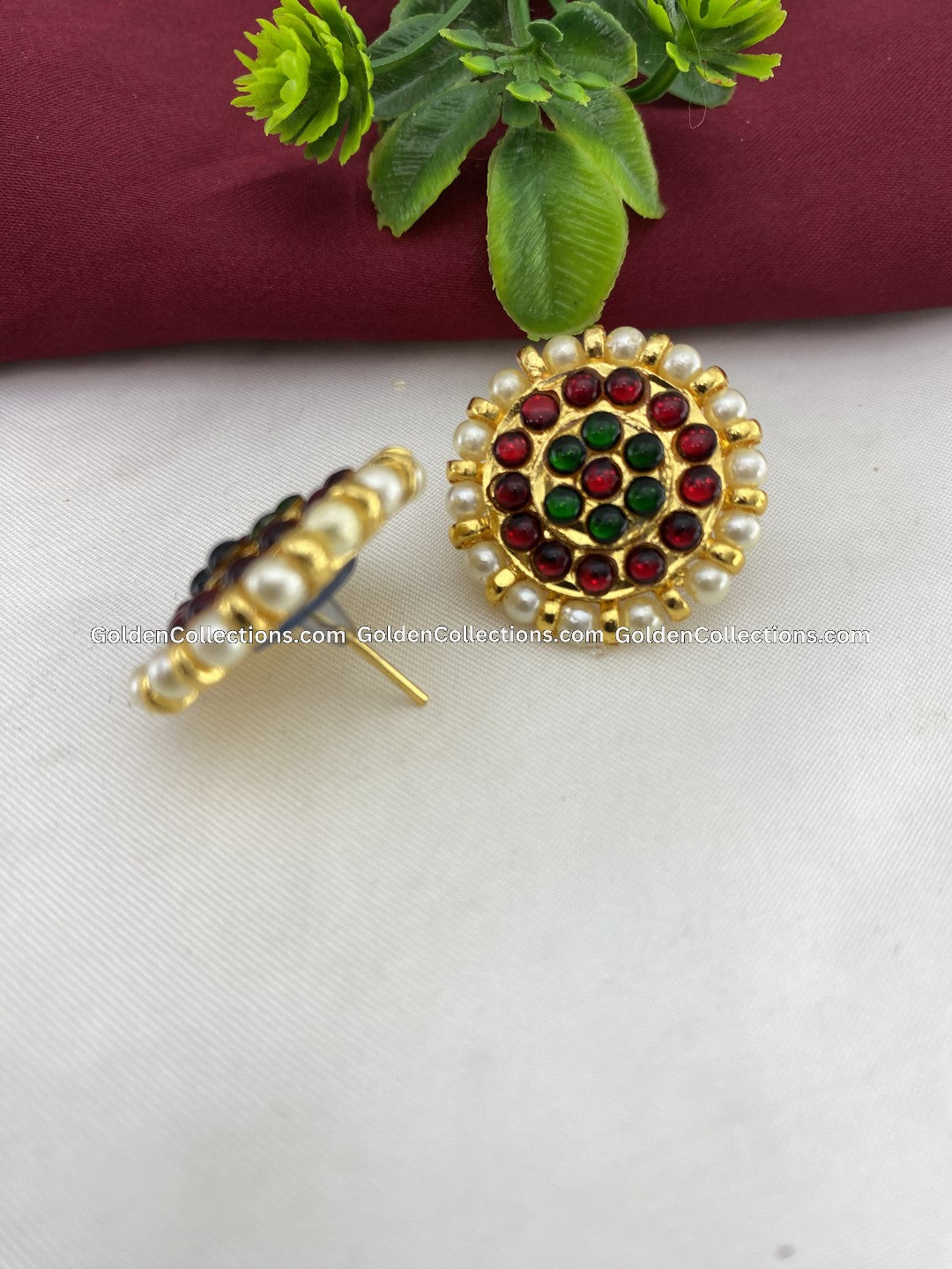 Temple Jewellery Earrings - GoldenCollections BJE-015 2