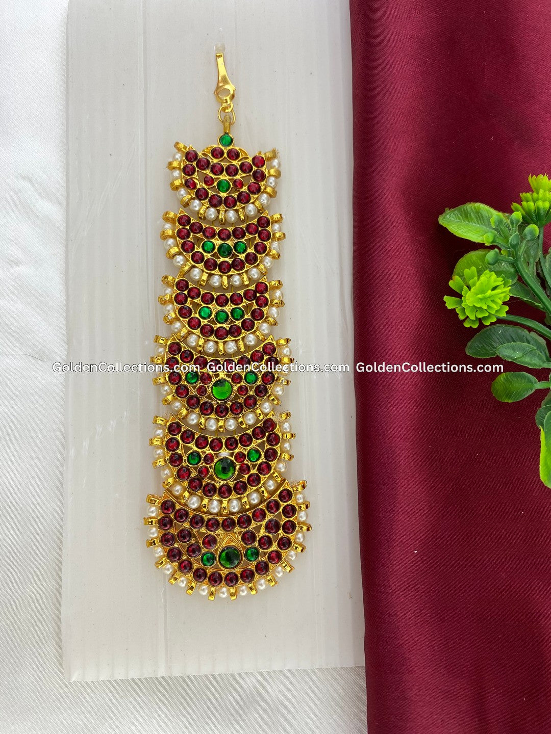 kempu set bharatnatyam jewellery bridal kempu full set