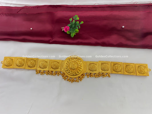Traditional Bharatanatyam Kempu Vaddanam - GoldenCollections BWB-001
