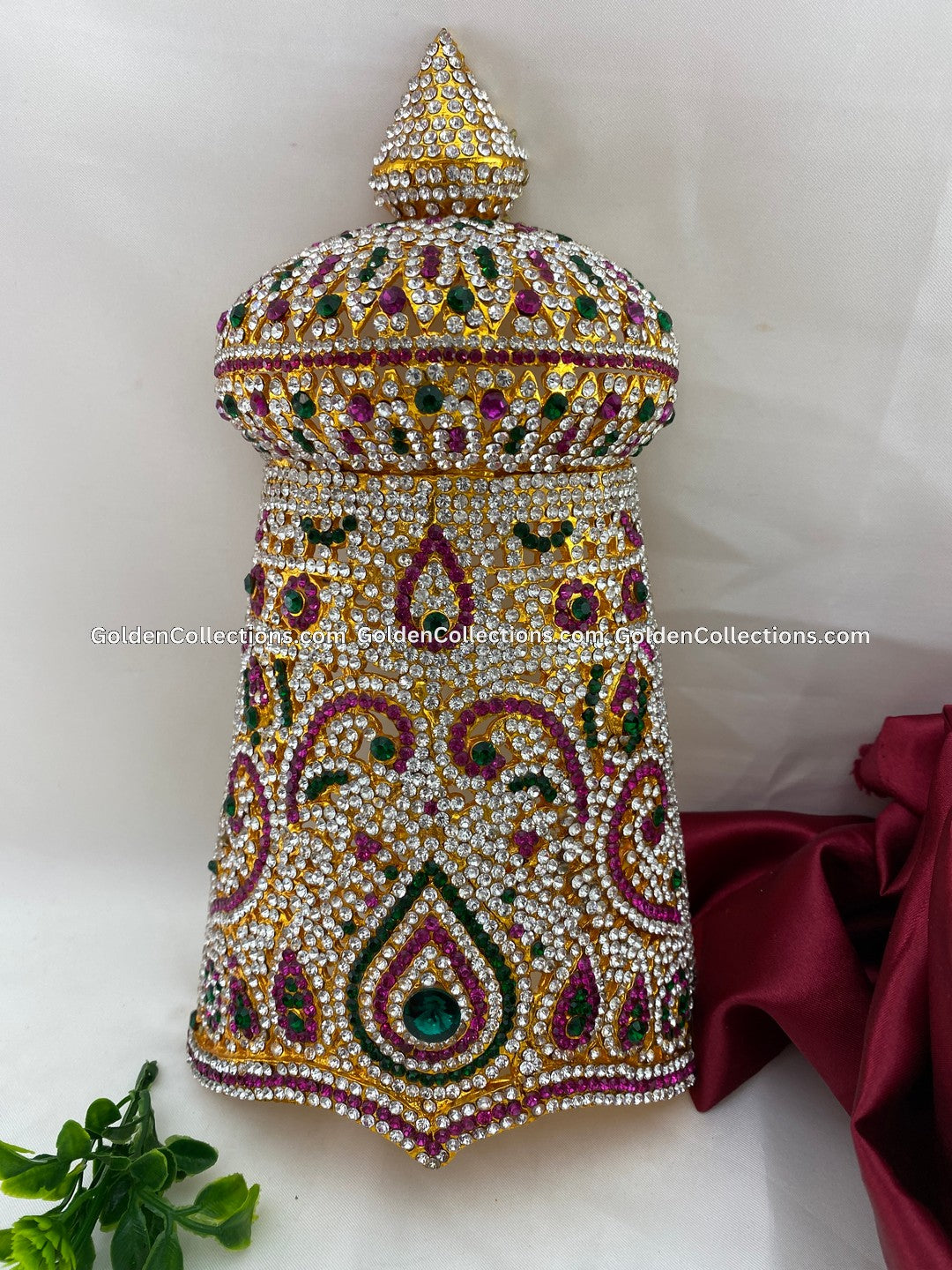 Traditional Crown for Deity - GoldenCollections DGC-058