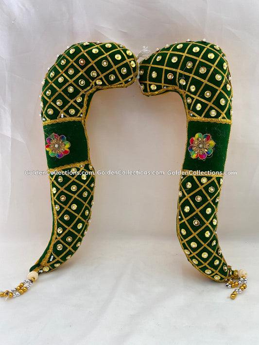 Vagamalai Bhujalu - Varalakshmi Idol Decoration Items Online Medium Green DVT-006 2