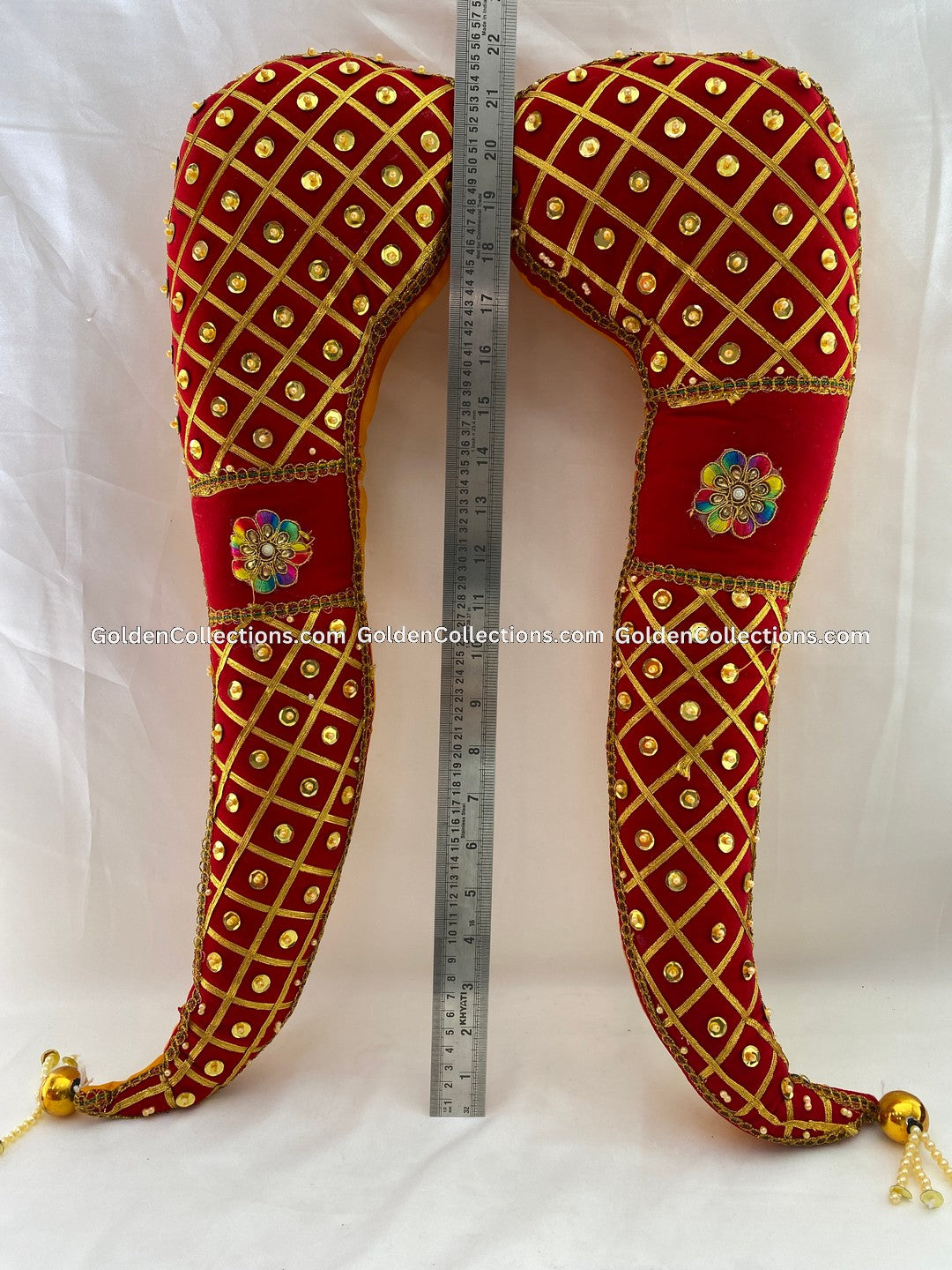Vagamalai Deity Shoulder Decorations for Pooja Amman Alangaram Big Red DVT-007