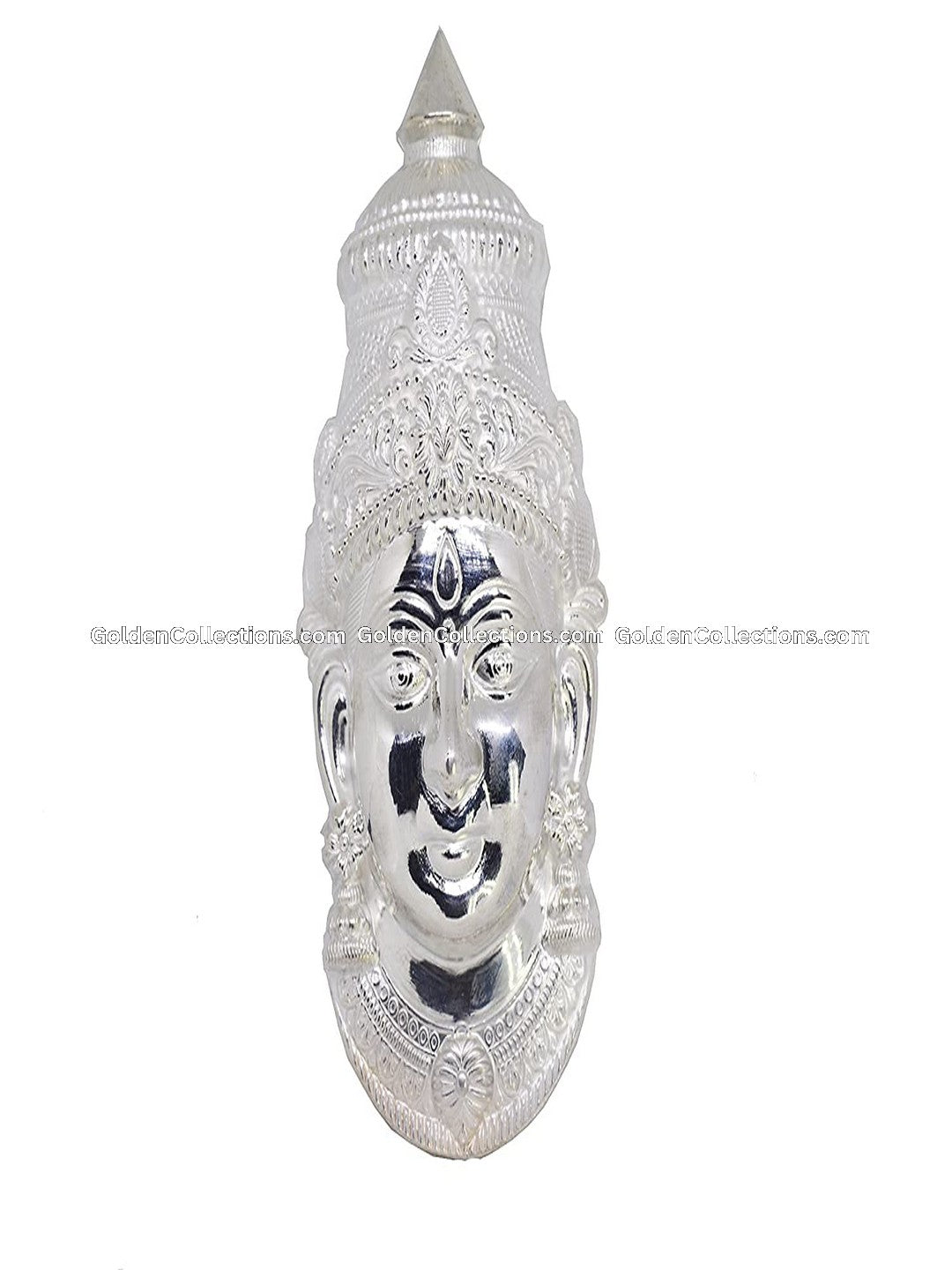 Varalakshmi Amman Face in Silver - GoldenCollections VDF-016 2