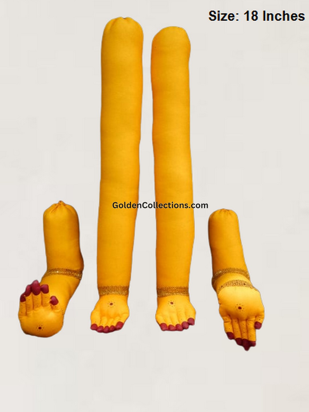 Varalakshmi Hands and Legs - Yellow - 18 Inches - GoldenCollections VHL-001