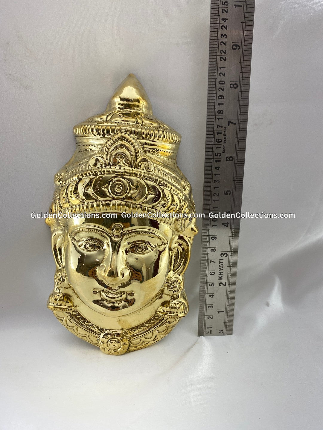Varalakshmi Vratham Brass Decoration Faces - GoldenCollections VDF-015 2