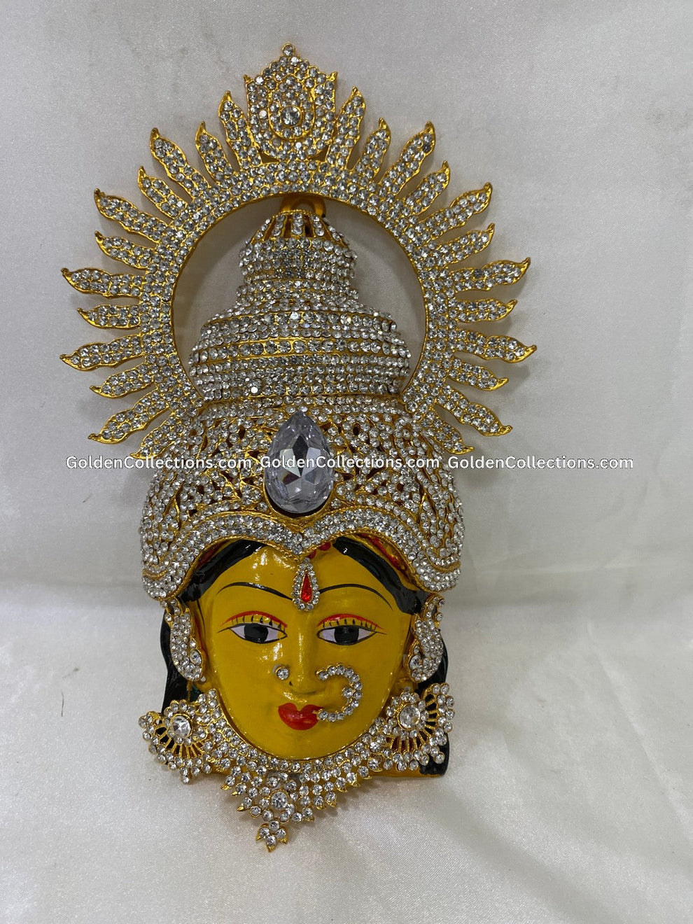 Varalakshmi Vratham Faces Goddess Lakshmi Face Vdf 005 Golden