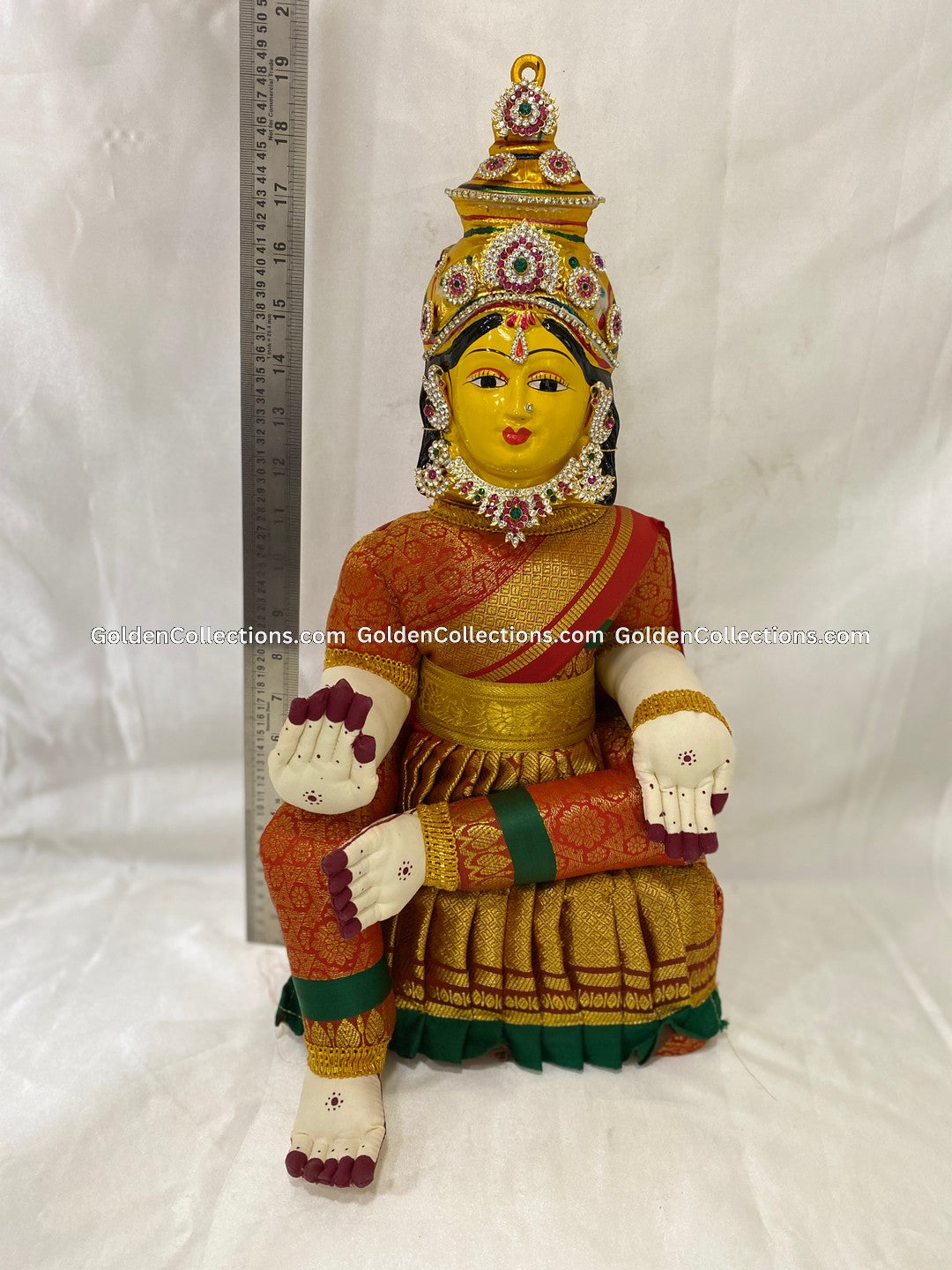 Varamahalakshmi Idol with Jewelry Decorations - VVD-046 2