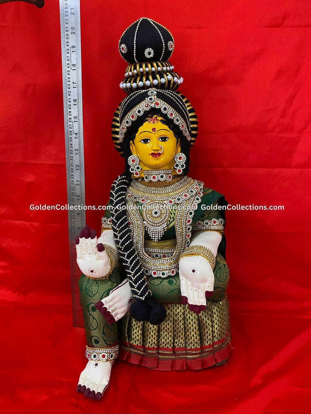Varamahalakshmi Idol with Jewelry - VVD-090 2